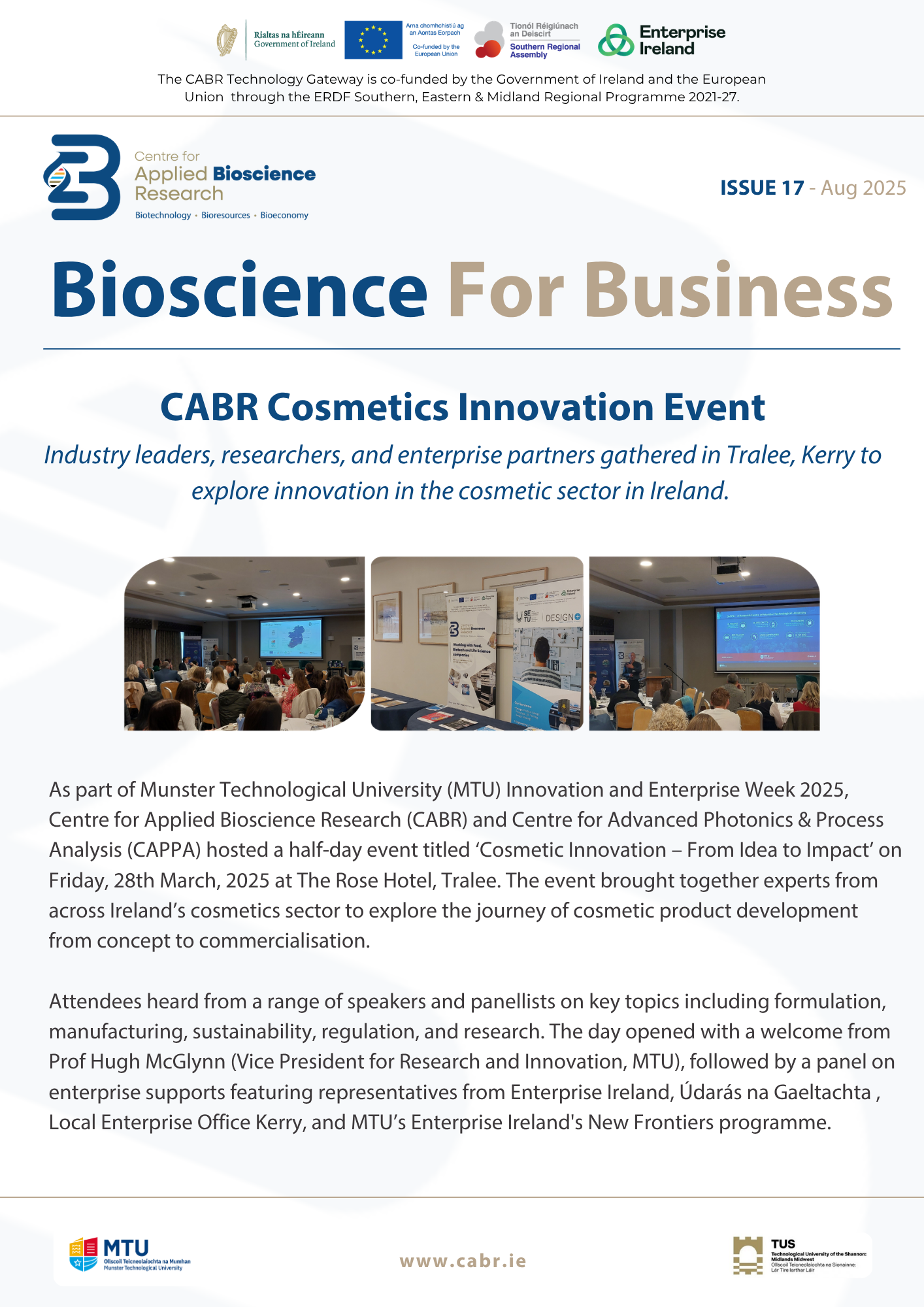 CABR Newsletter - Issue 17 - Front Page