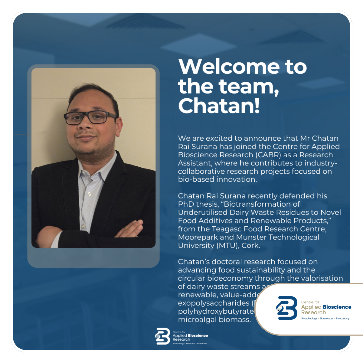 Welcome to the team, Chatan! (Thumbnail)