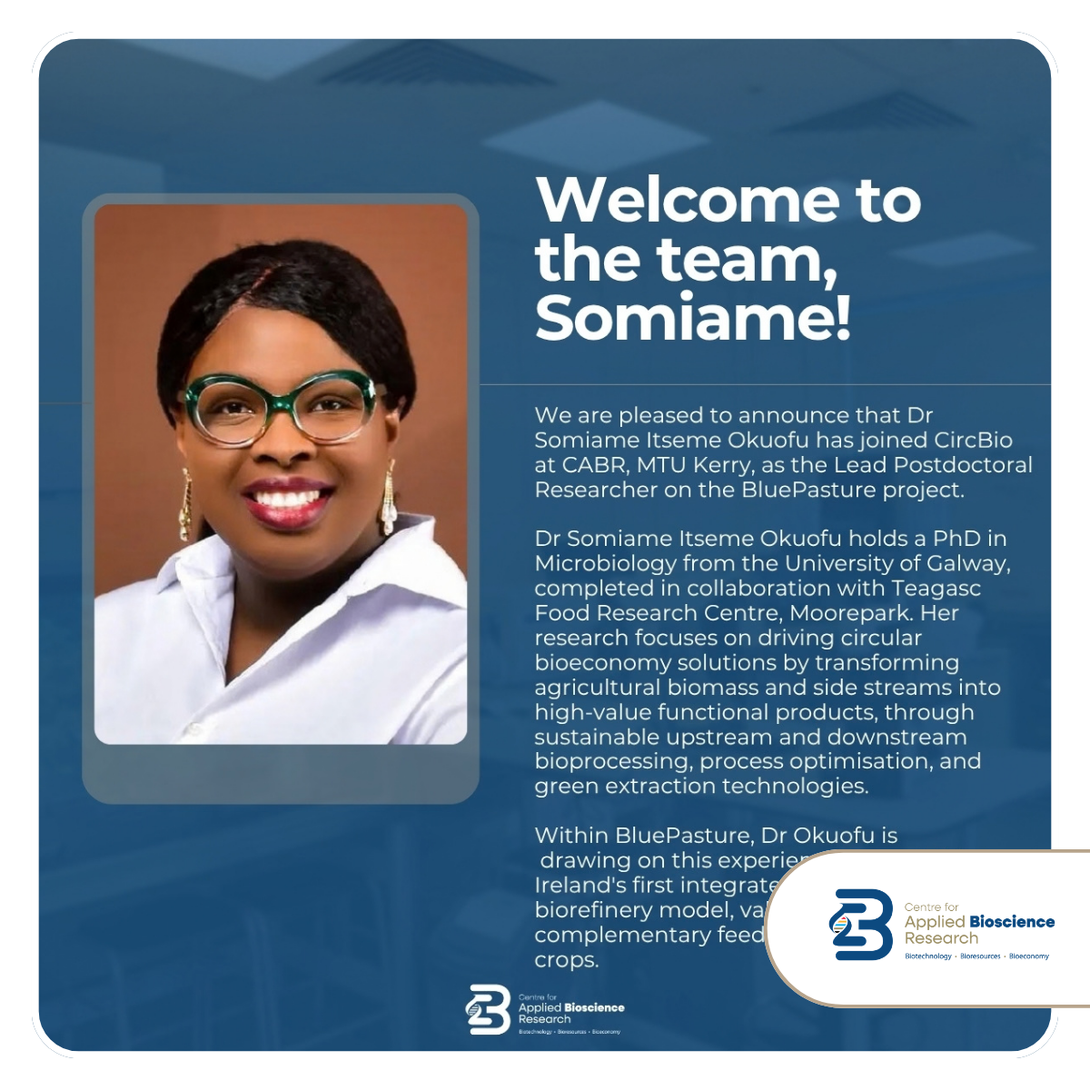Welcome to the team, Somiame!
